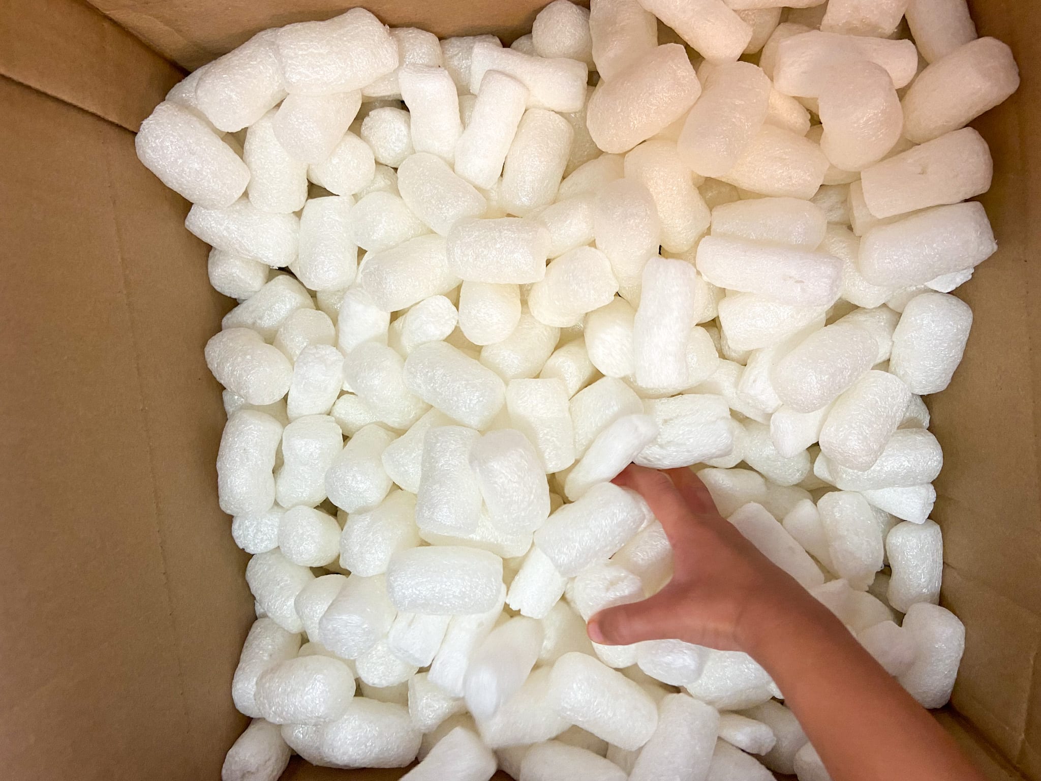 Packing Peanut Art for Kids Raising Veggie Lovers