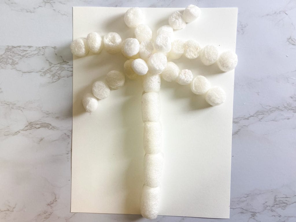 Packing Peanuts Upcycled Kids Art