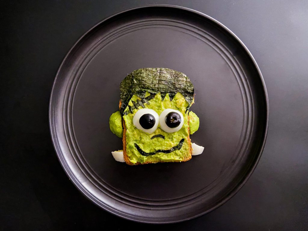 Frankenstein Toast for Halloween