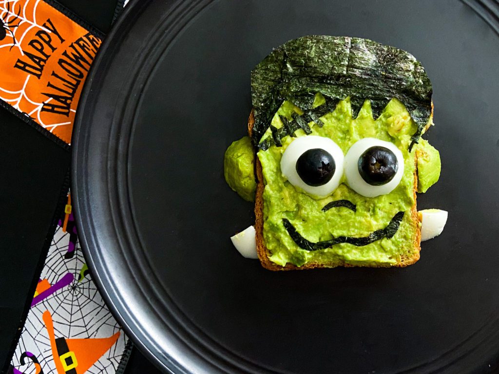 Frankenstein Toast for Halloween