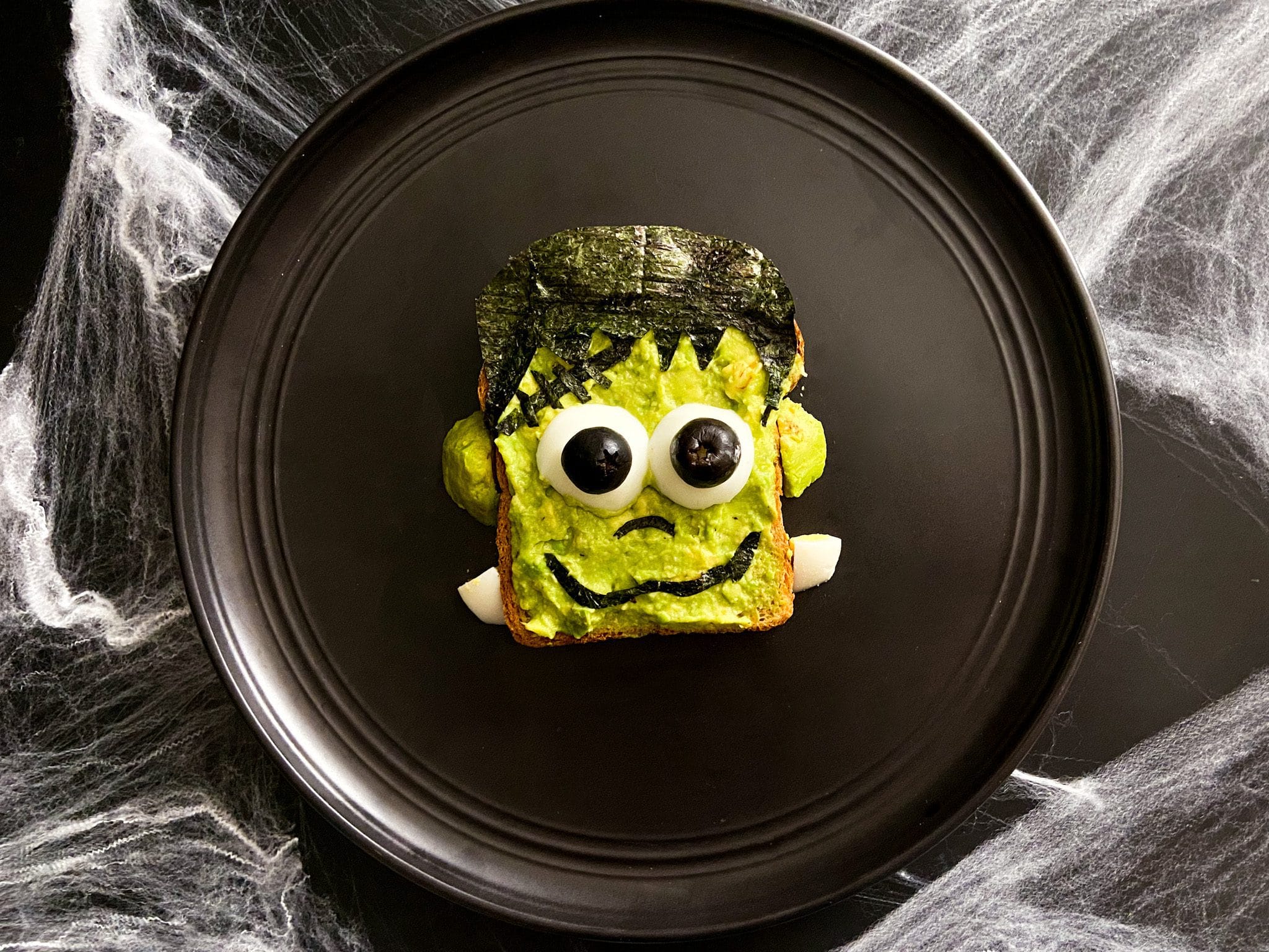 Frankenstein Toast for Halloween