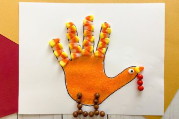 candy hand turkey kids craft