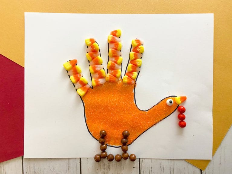 candy hand turkey kids craft