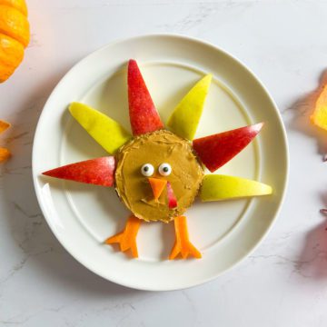 Turkey Food Art - Healthy Kids Snack