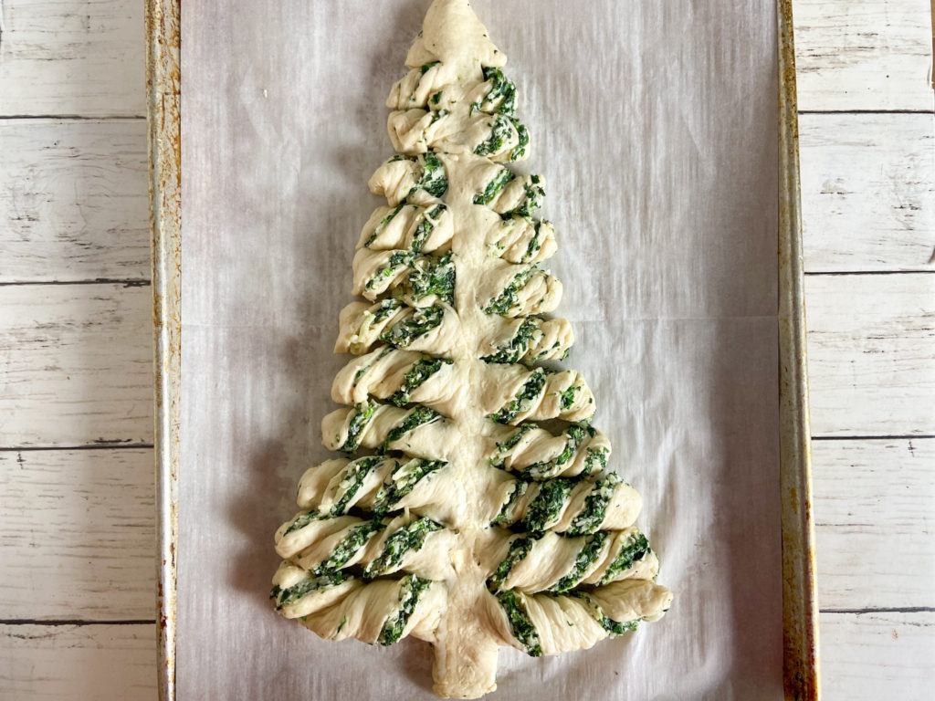 Christmas Tree pull apart bread