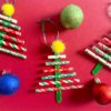 paper straw ornament craft