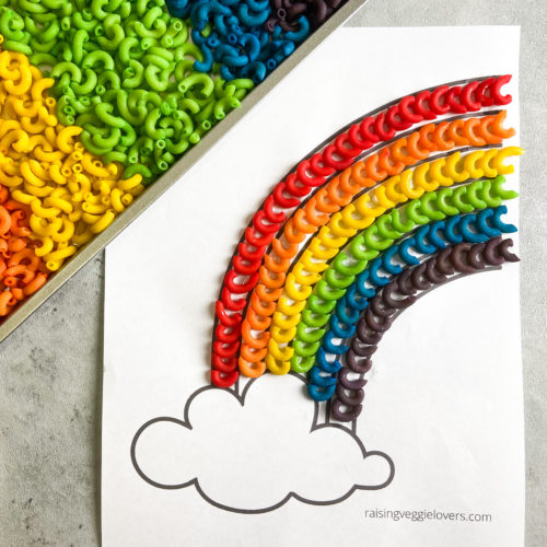 How To Make Rainbow Macaroni For Crafts - Raising Veggie Lovers