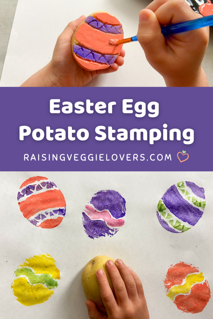 Easter egg potato stamping pin