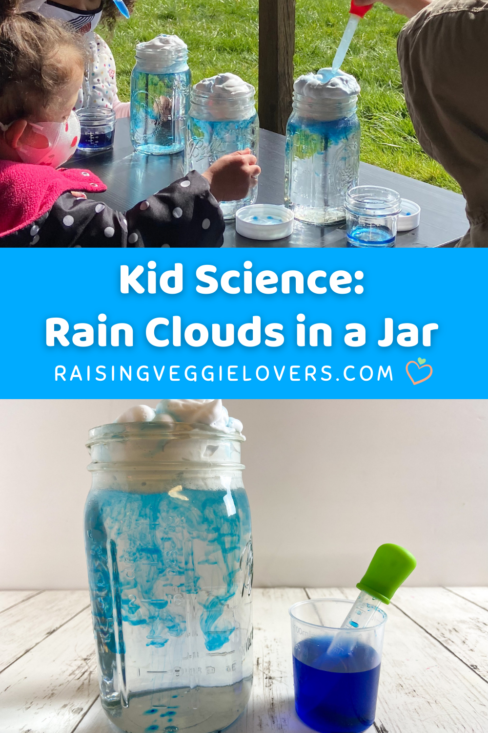 Rain Cloud In A Jar: Fun Kids Science Experiment - Raising Veggie Lovers