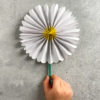 flower paper fan kids craft
