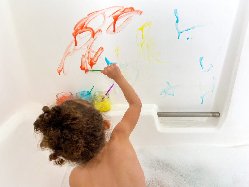 DIY Bath Paints for Kids: Nontoxic DIY Bathtub Paint (Make in 5