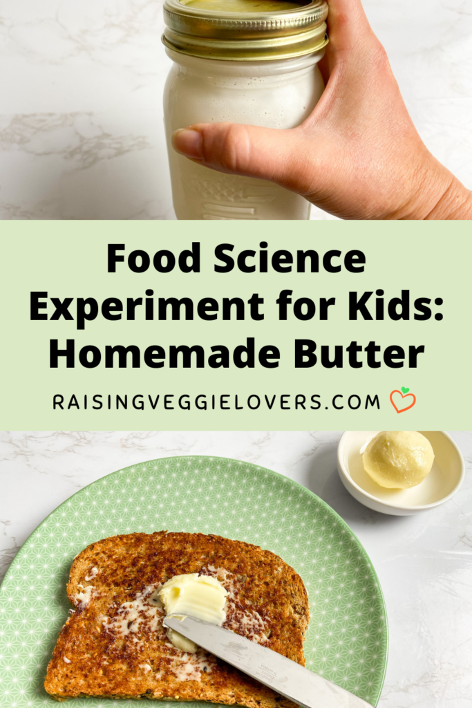food science - homemade butter pin