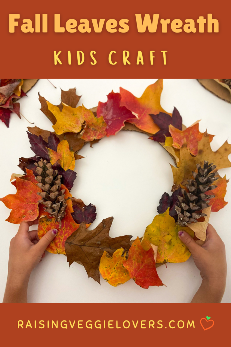 Fall Leaves Wreath Kids Craft - Raising Veggie Lovers