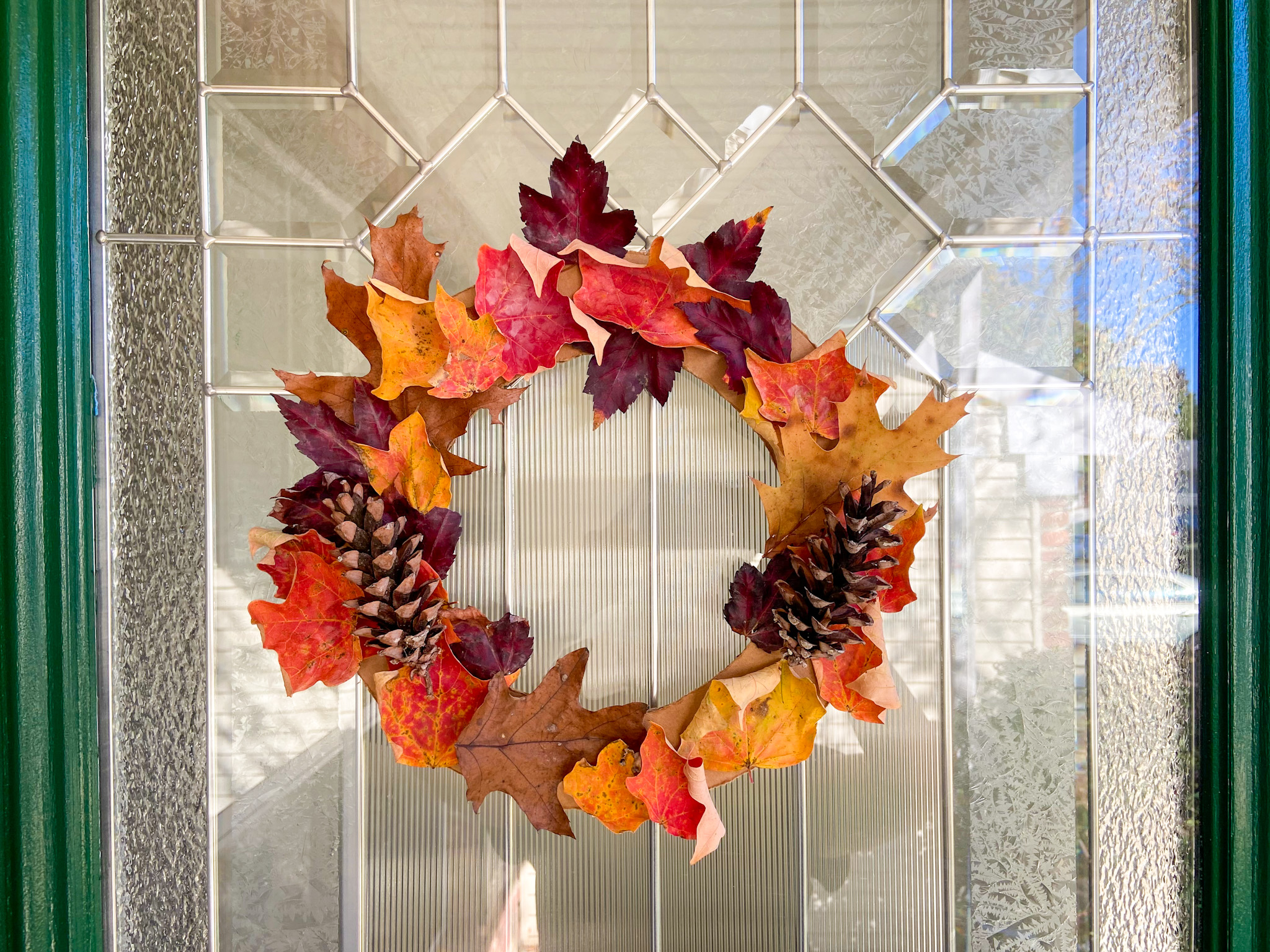 Fall Leaves Wreath Kids Craft - Raising Veggie Lovers