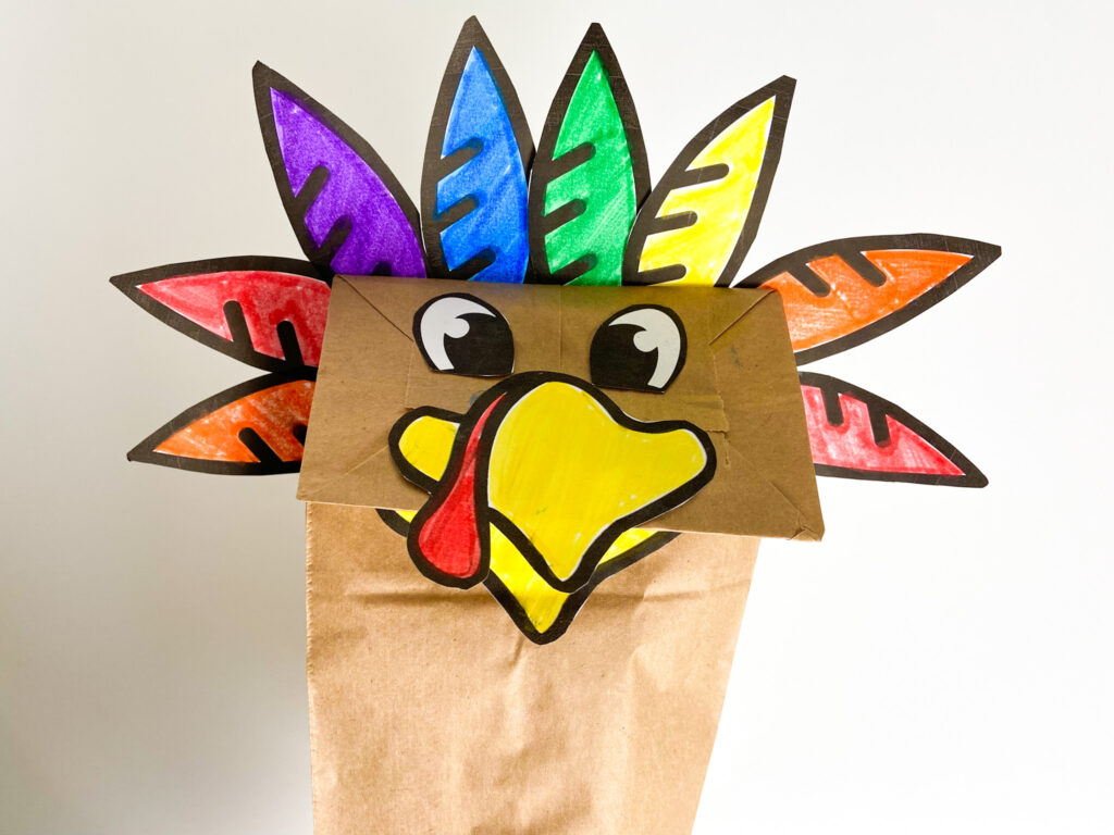 turkey puppet kids craft