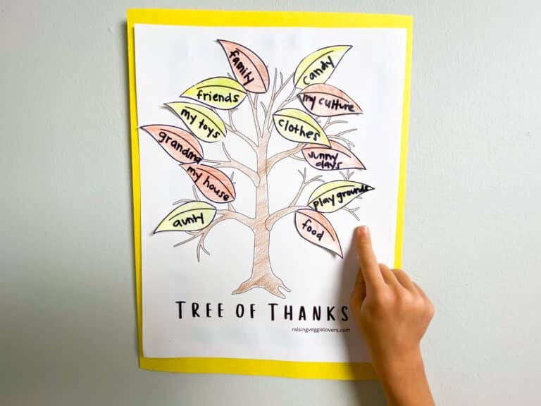 Tree of Thanks kids activity