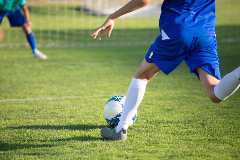 kids playing soccer