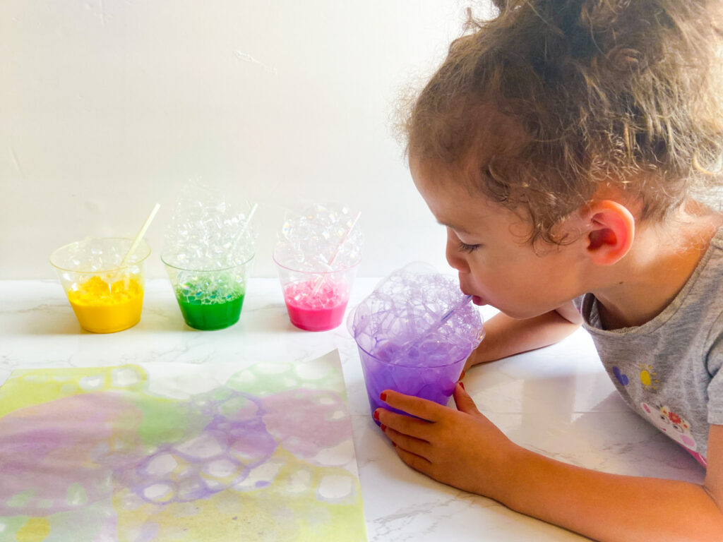 bubble art for kids