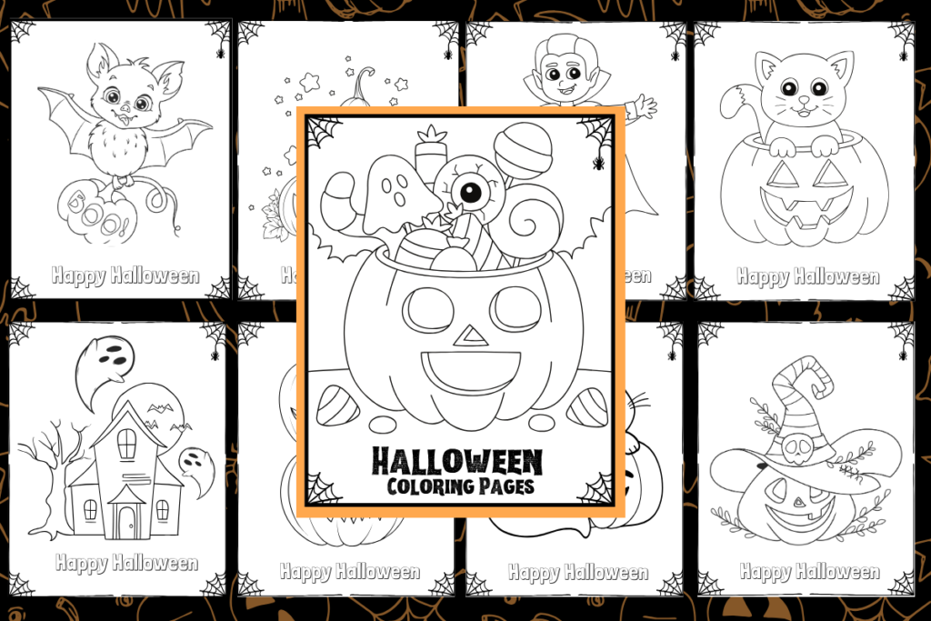 Free Halloween Coloring Pages for Kids
