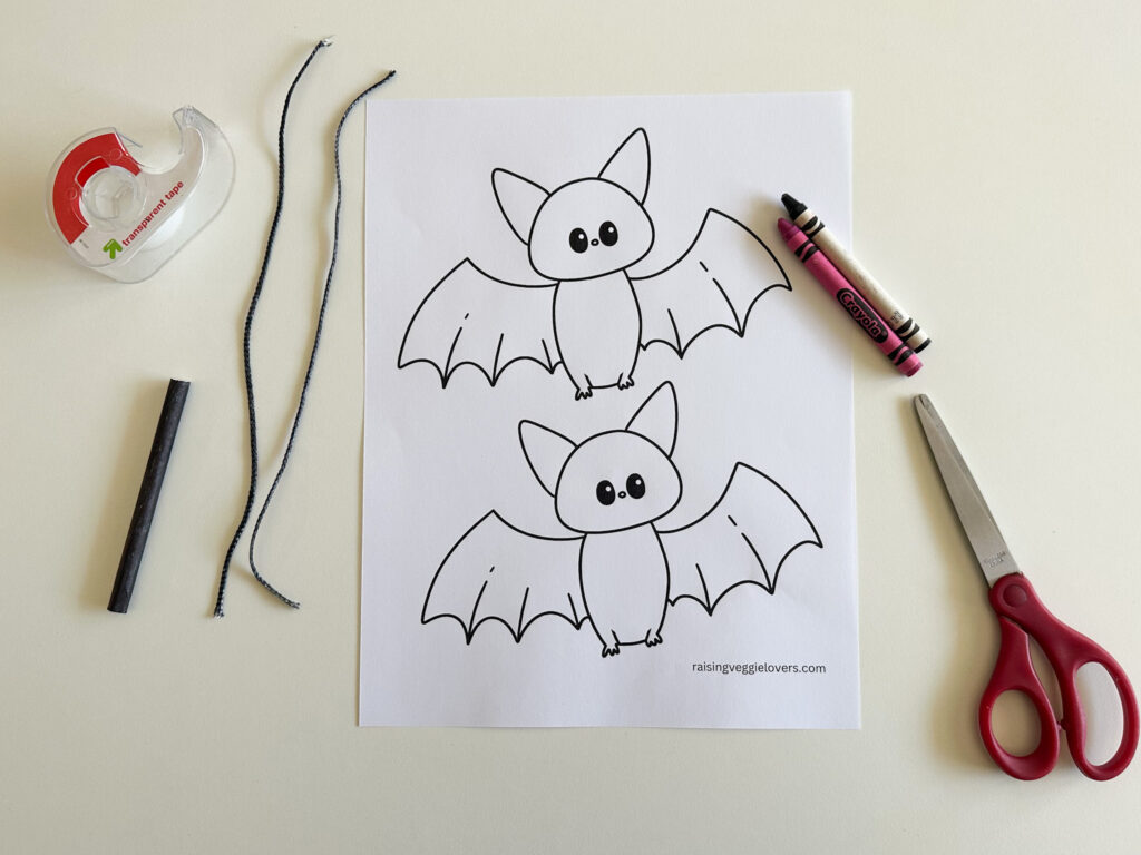 flying bat kids craft