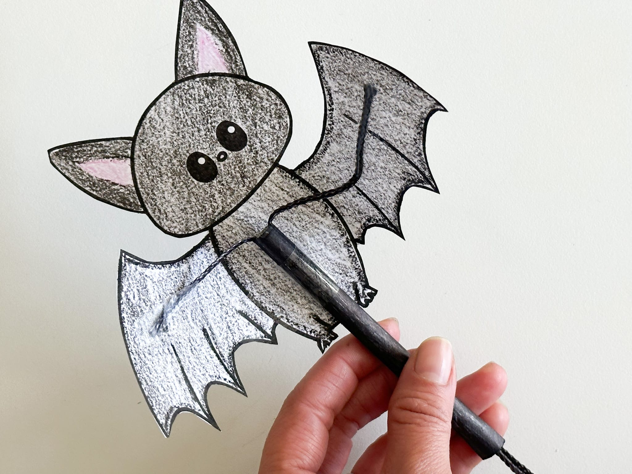 flying bat kids craft