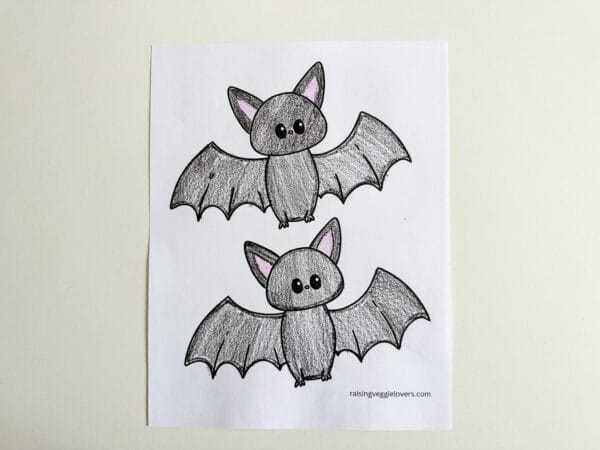 Flying Bat Craft with Free Printable Template - Raising Veggie Lovers