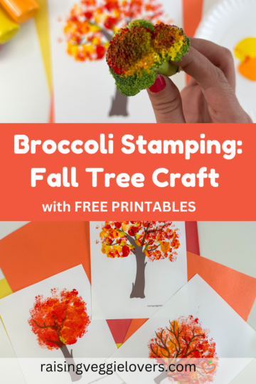 Broccoli Stamping: Fall Tree Craft with Free Printable - Raising Veggie ...