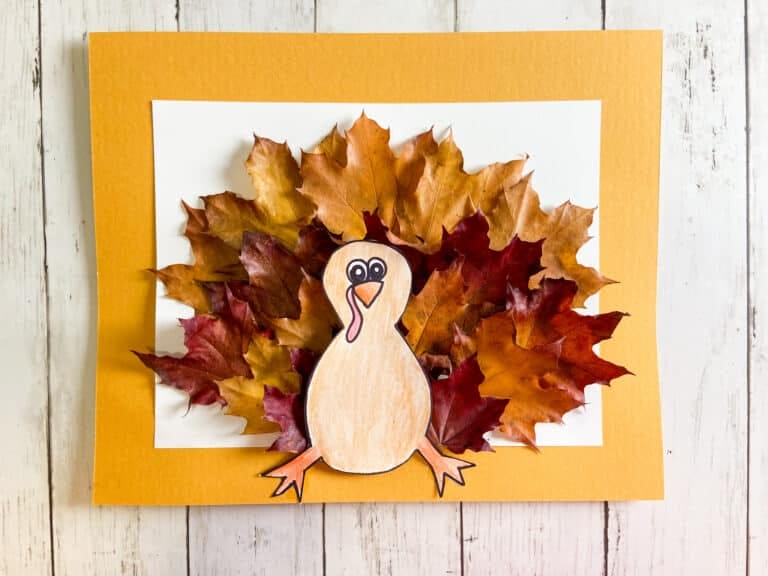 Fall Leaves Turkey Kids Craft