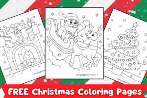 Free Christmas Coloring Pages for Kids - Raising Veggie Lovers