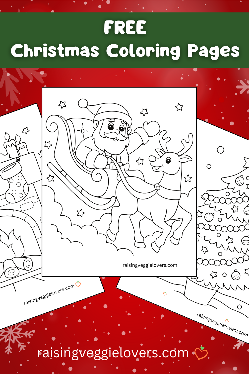 Free Christmas Coloring Pages for Kids - Raising Veggie Lovers