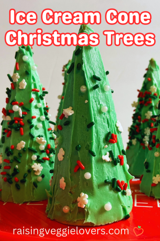Ice Cream Cone Christmas Trees Pin