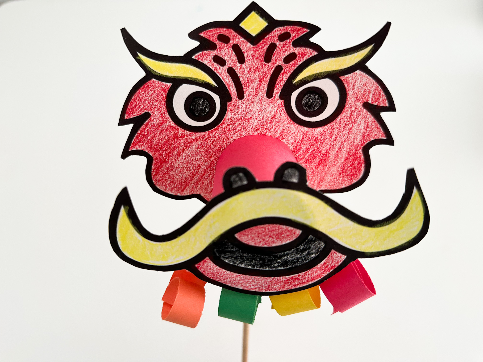 Chinese Dragon Kids Craft with Free Printable - Raising Veggie Lovers