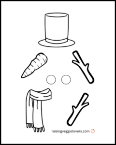 Melted Snowman Craft with Free Printable - Raising Veggie Lovers