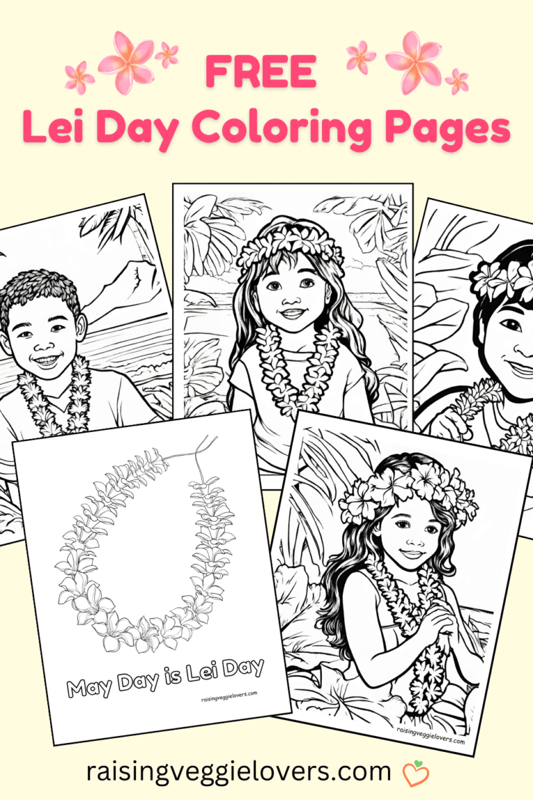 May Day in Hawai'i: Celebrating Lei Day with Free Printable Coloring Pages - Raising Veggie Lovers