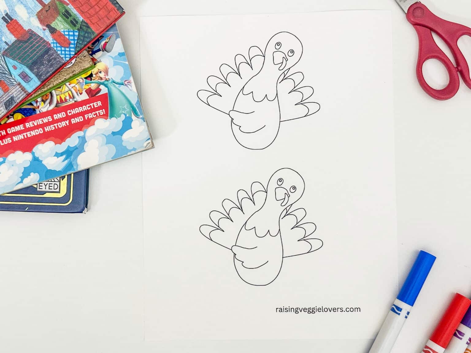 Turkey Bookmark Craft with FREE Printable - Raising Veggie Lovers
