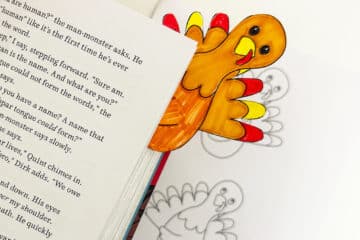 turkey bookmark craft