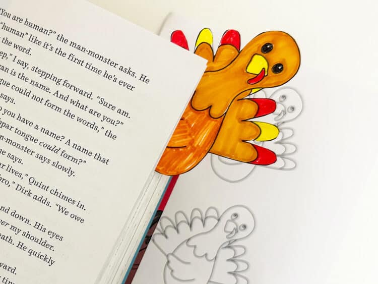 turkey bookmark craft