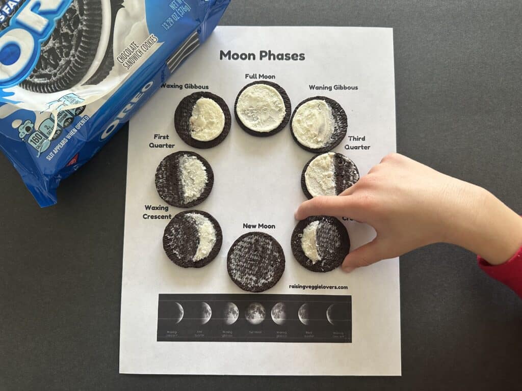 Moon Phase activity with Oreos