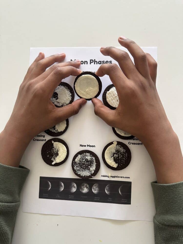 Learn Moon Phases with Oreos: Fun Kids Activity with Free Printable ...