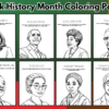 Black history month coloring pages