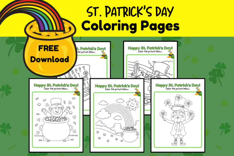 FREE St. Patrick’s Day Coloring Pages