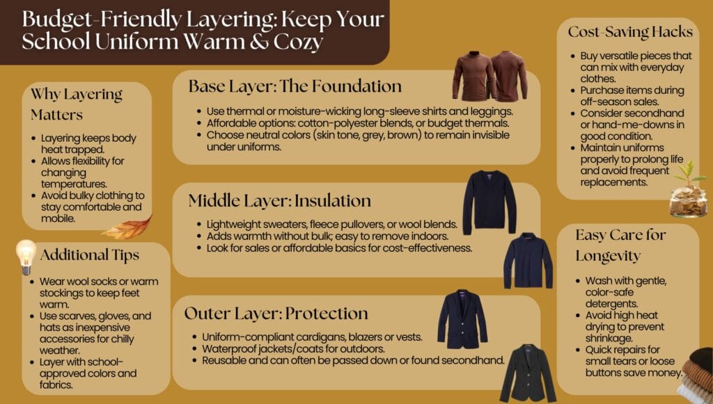 budget friendly tips for laying school uniform
