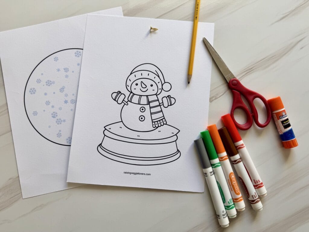 Snow Globe Craft Free Printable