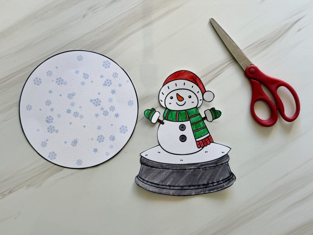Snow Globe Craft Free Printable