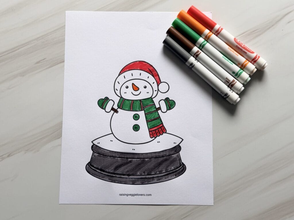 Snow Globe Craft Free Printable