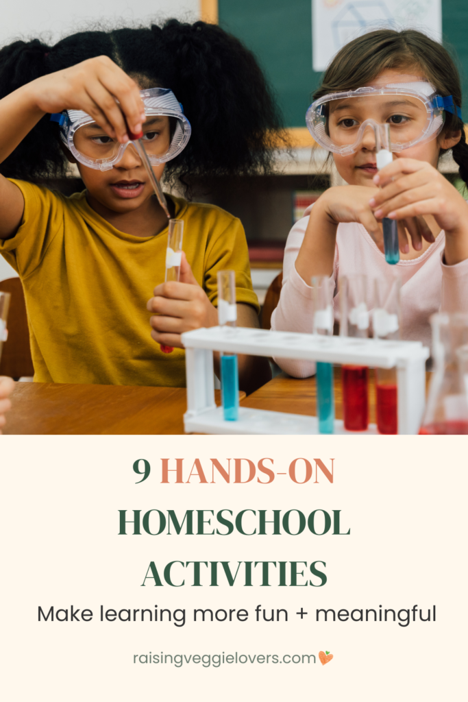 9 hands on homeschool activities pin