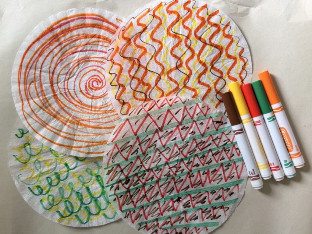 Coffee filters with different designs