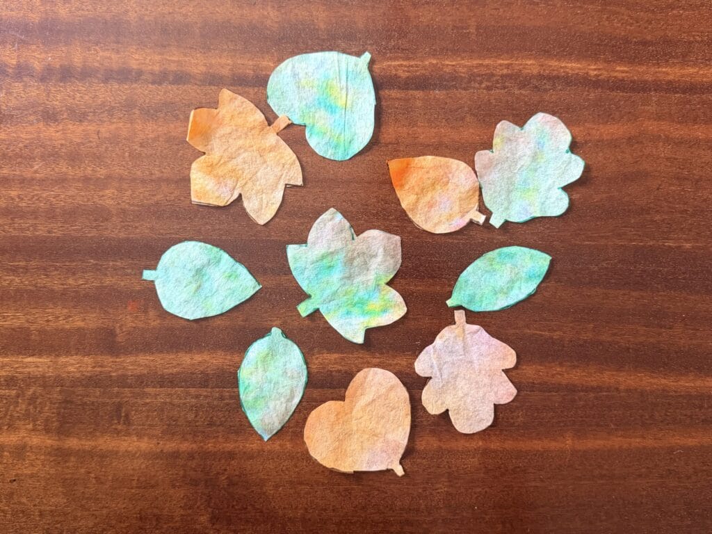 Cut out fall leaves